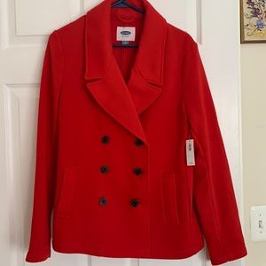 Old Navy double breasted knit jacket.